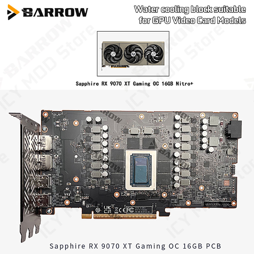 Barrow Graphics Card Water Coo - đánh giá và giá Rx 9070 Xt