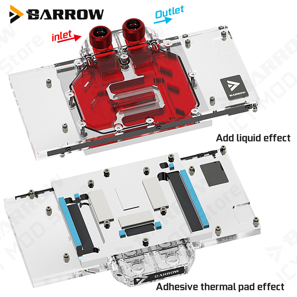 Barrow Graphics Card Water Coo - đánh giá và giá Rx 9070 Xt